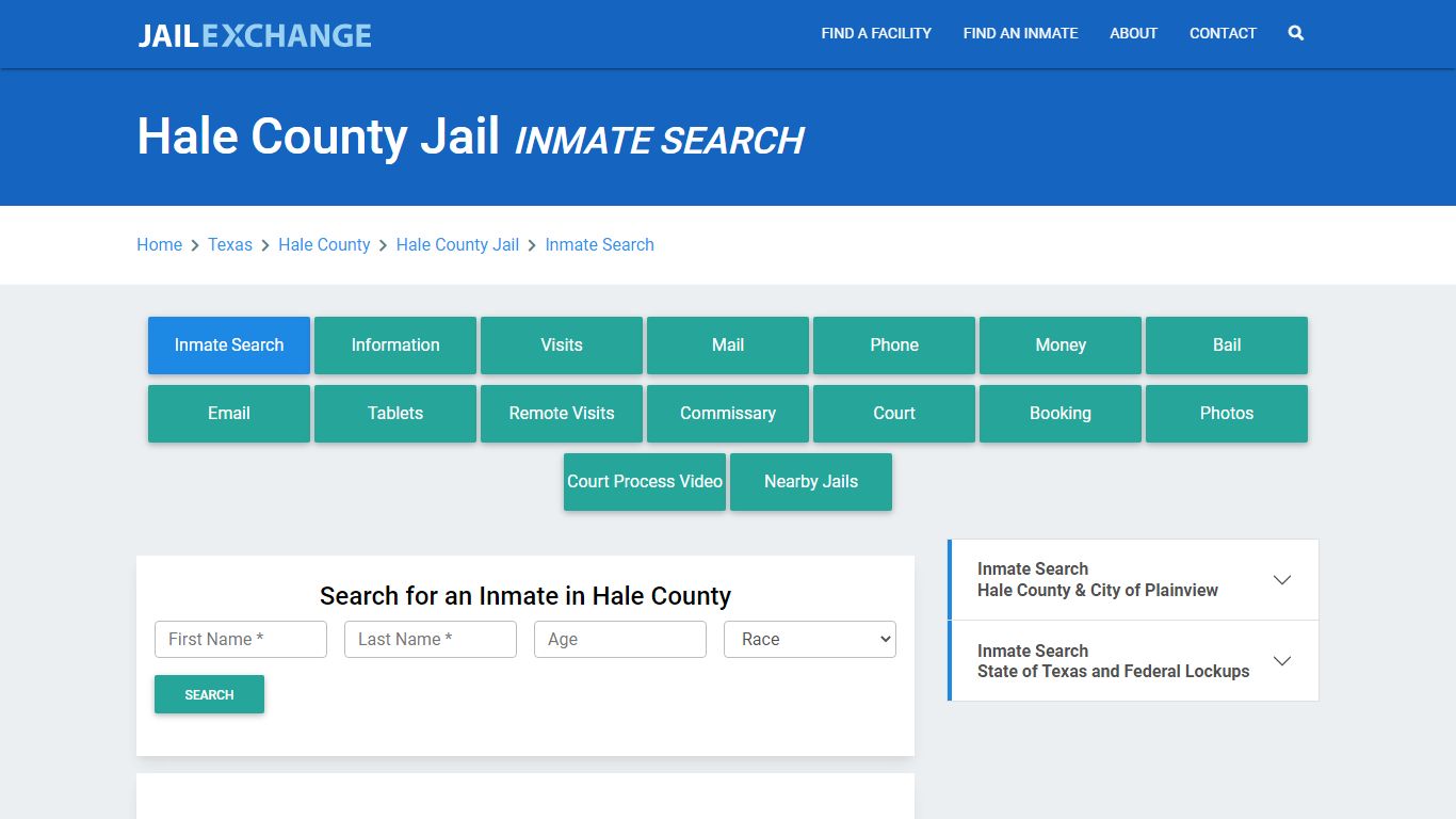 Hale County Jail, TX Inmate Search: Roster & Mugshots - Jail Exchange