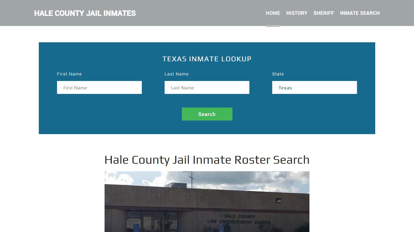 Hale County Jail Inmate Roster Lookup, Plainview, TX